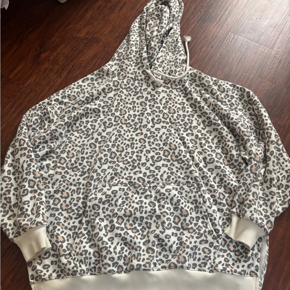 American Eagle Outfitters Leopard Print Hoodie